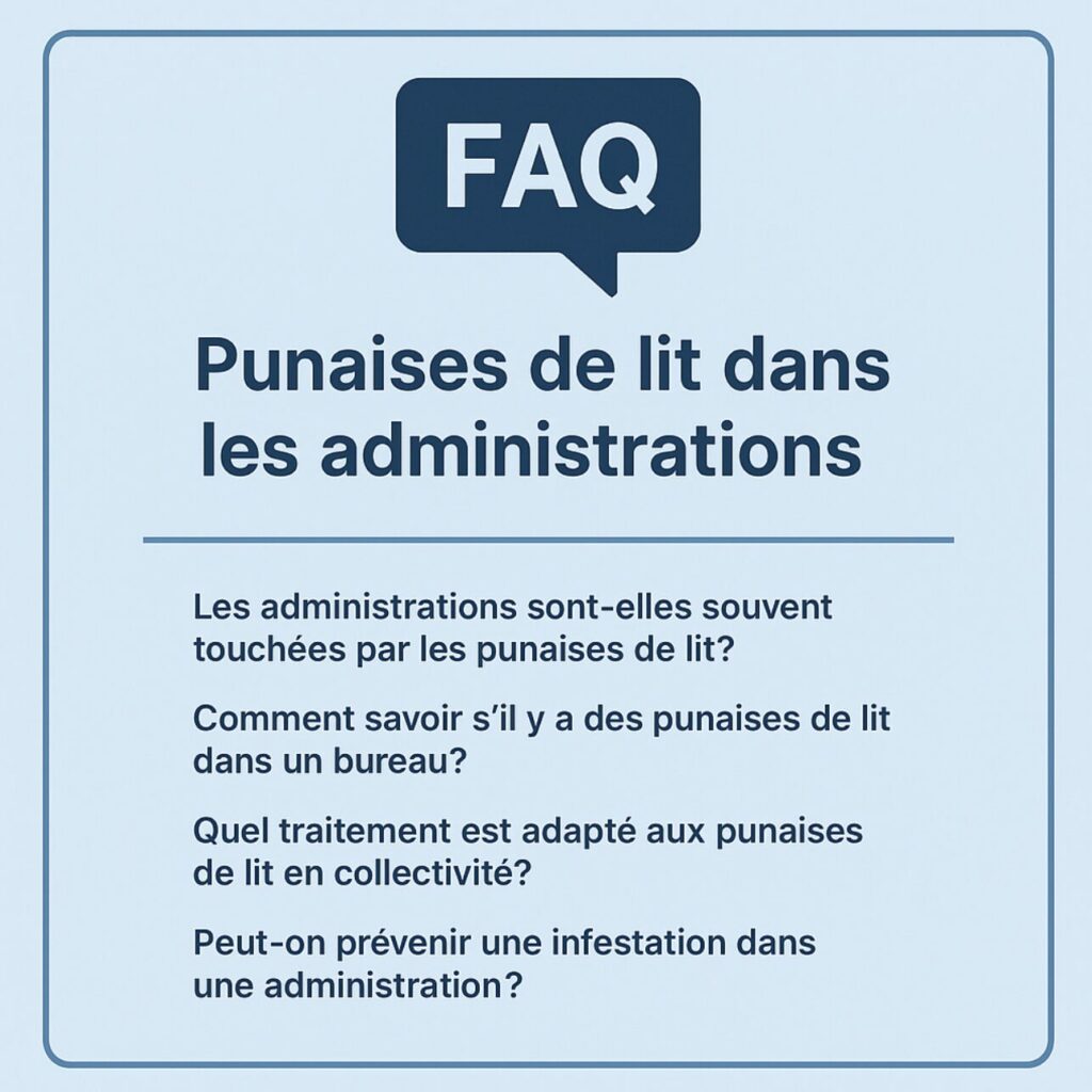 administrations et punaises de lit