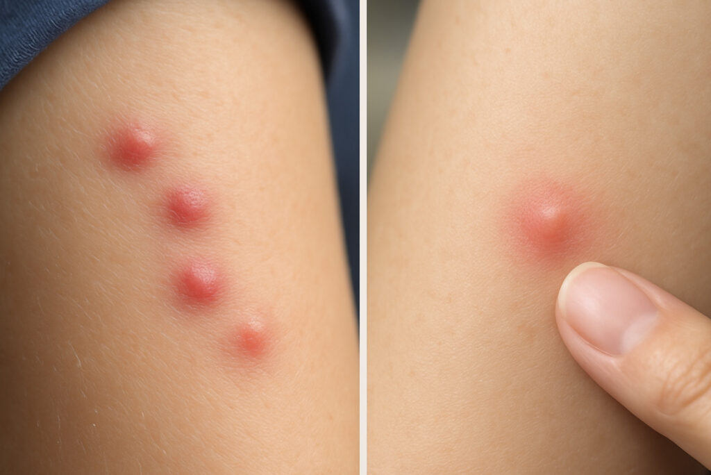 Comment différencier piqûre de punaise et piqûre de moustique