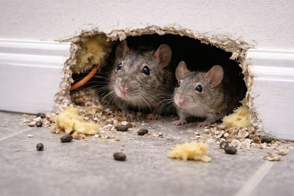 Rongeurs dans les murs
