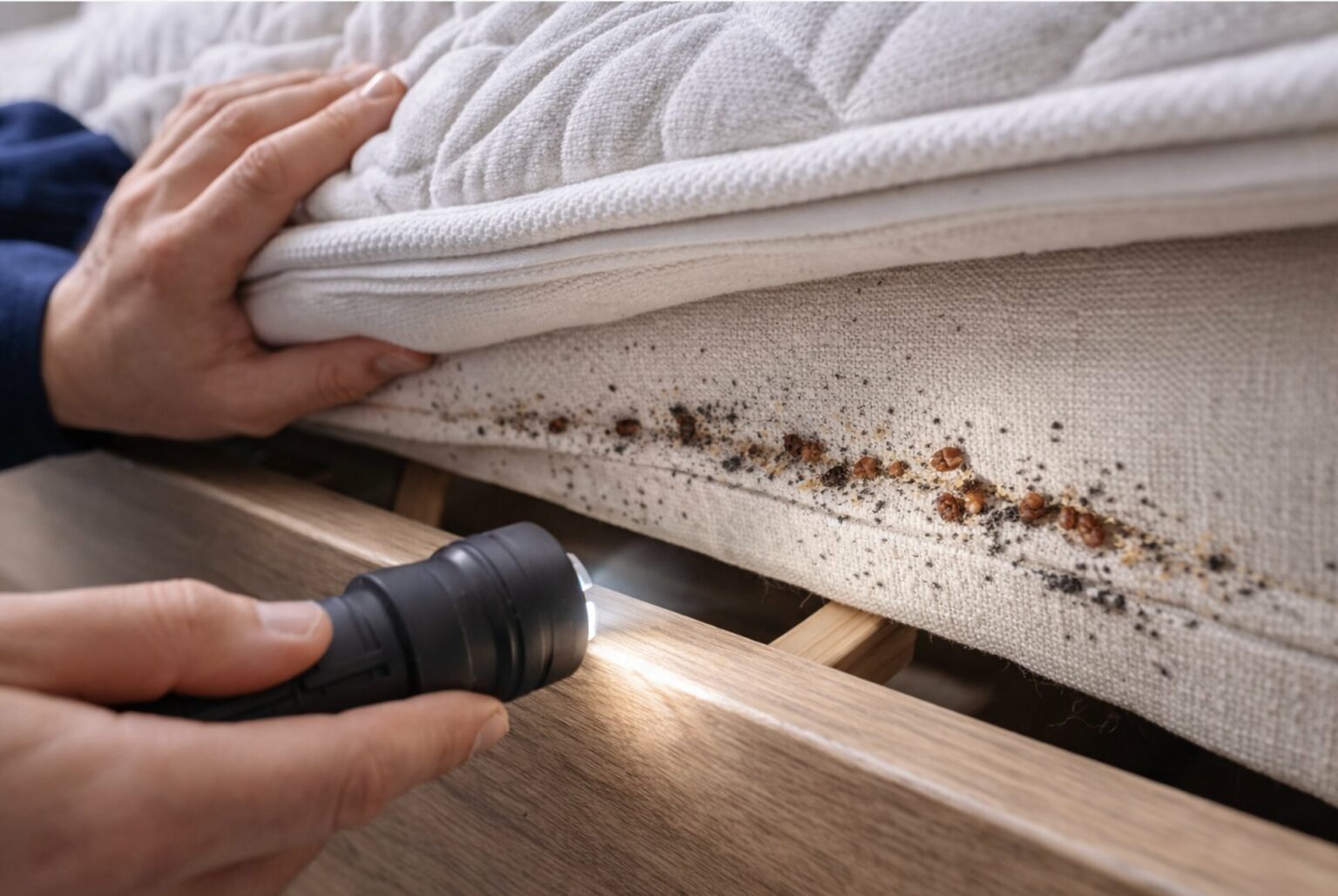 Signes d'une infestation de punaises de lit