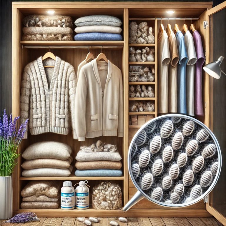 oeufs de mites textiles