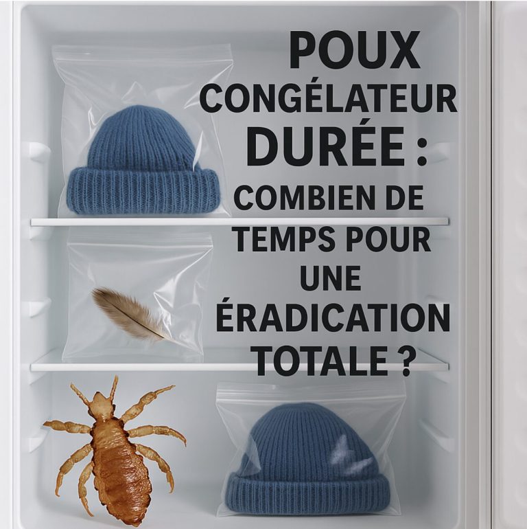 poux congélateur durée
