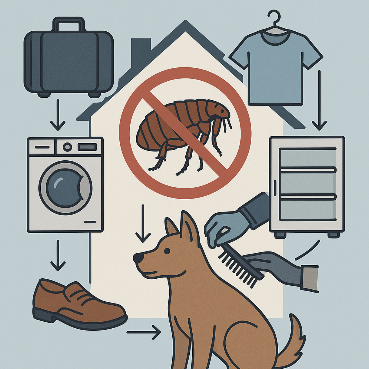 Comment faire pour ne pas ramener des puces chez soi