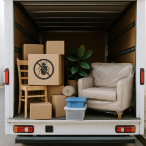 punaises de lit camion de déménagement