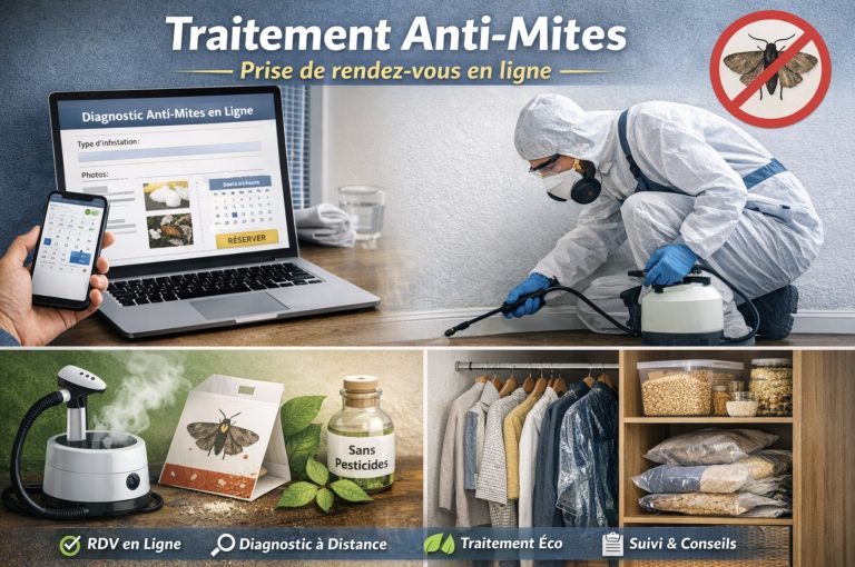 Quels services proposent un traitement anti-mites avec prise de rendez-vous en ligne ?