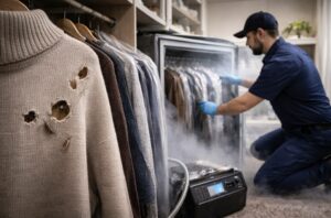 traitement contre les mites dans les vêtements