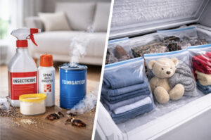 Comparaison : traitement chimique vs congélation