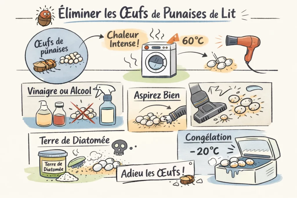 5 astuces pour détruire les œufs de punaises de lit