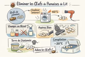 5 astuces pour détruire les œufs de punaises de lit